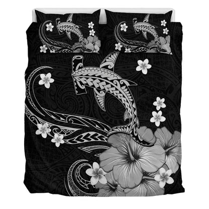 Hawaii Bedding Set Shark Polynesia Tribal Tattoo