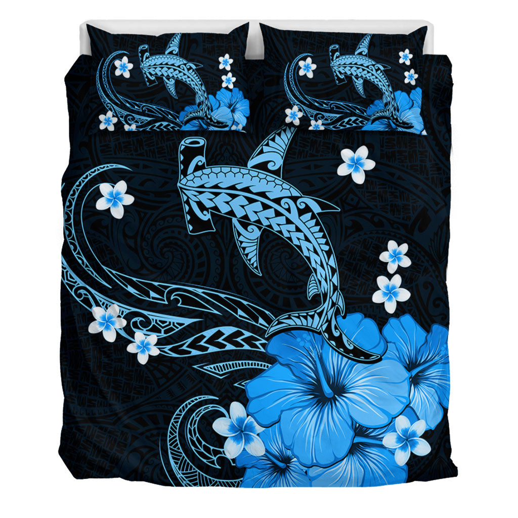 Hawaii Bedding Set Shark Polynesia Tribal Tattoo