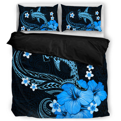 Hawaii Bedding Set Shark Polynesia Tribal Tattoo