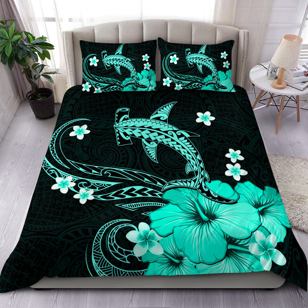 Hawaii Bedding Set Shark Polynesia Tribal Tattoo