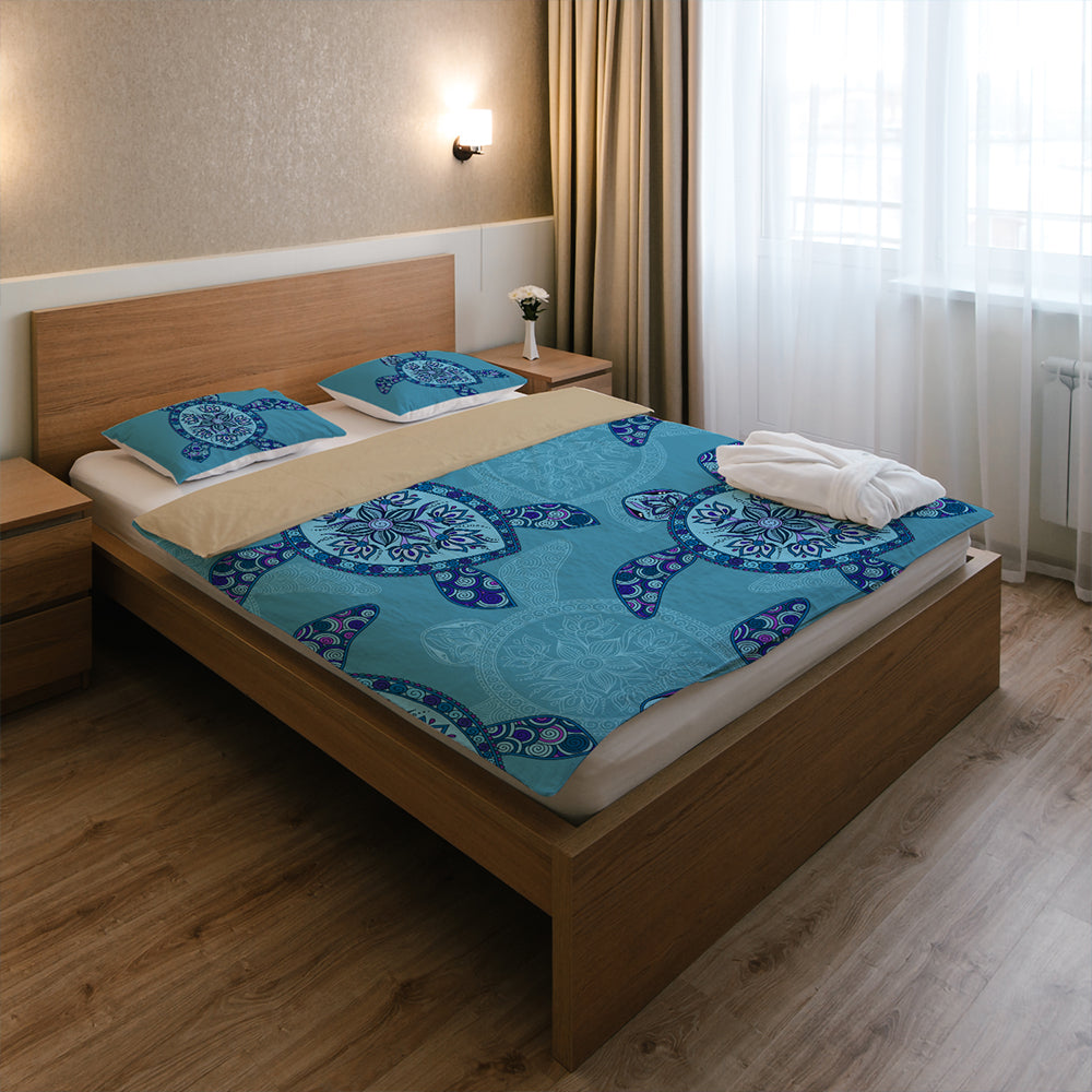 Hawaii Bedding Set Turtle Plumeria-Myprintsy