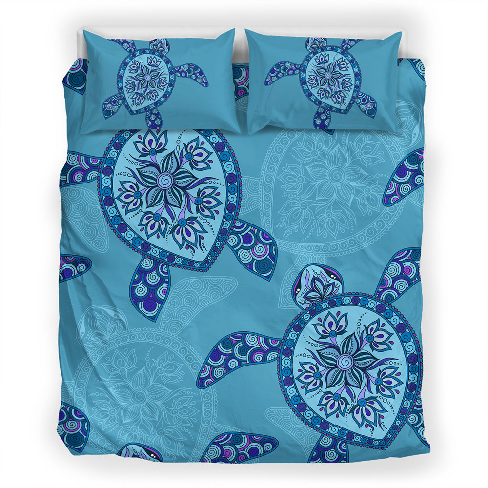 Hawaii Bedding Set Turtle Plumeria-Myprintsy