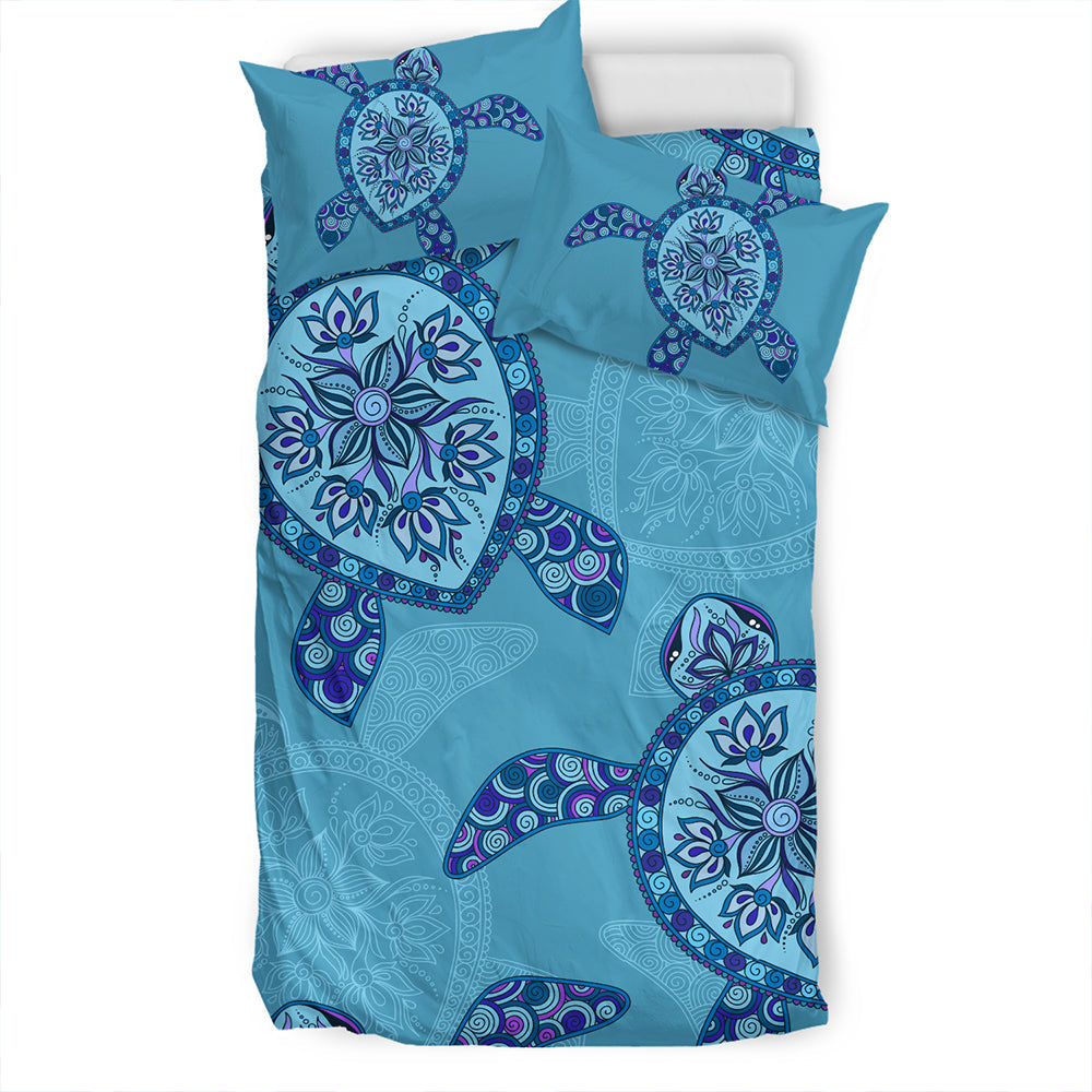 Hawaii Bedding Set Turtle Plumeria-Myprintsy