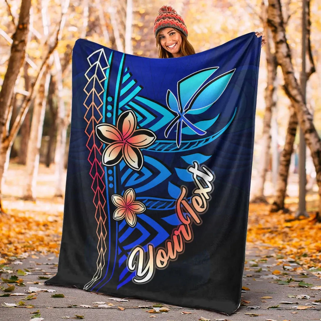 Hawaii Custom Personalised Premium Blanket - Vintage Tribal Mountain-Myprintsy