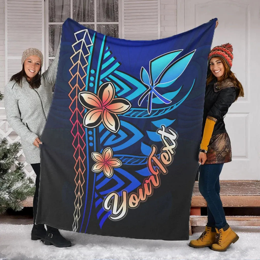 Hawaii Custom Personalised Premium Blanket - Vintage Tribal Mountain-Myprintsy