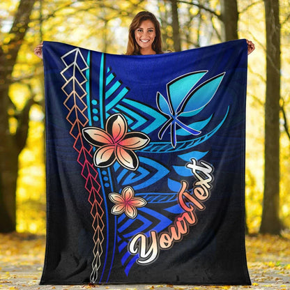 Hawaii Custom Personalised Premium Blanket - Vintage Tribal Mountain-Myprintsy