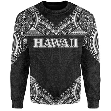 Hawaii Custom Personalised Sweatshirt Turtle Polynesian Pattern-Myprintsy