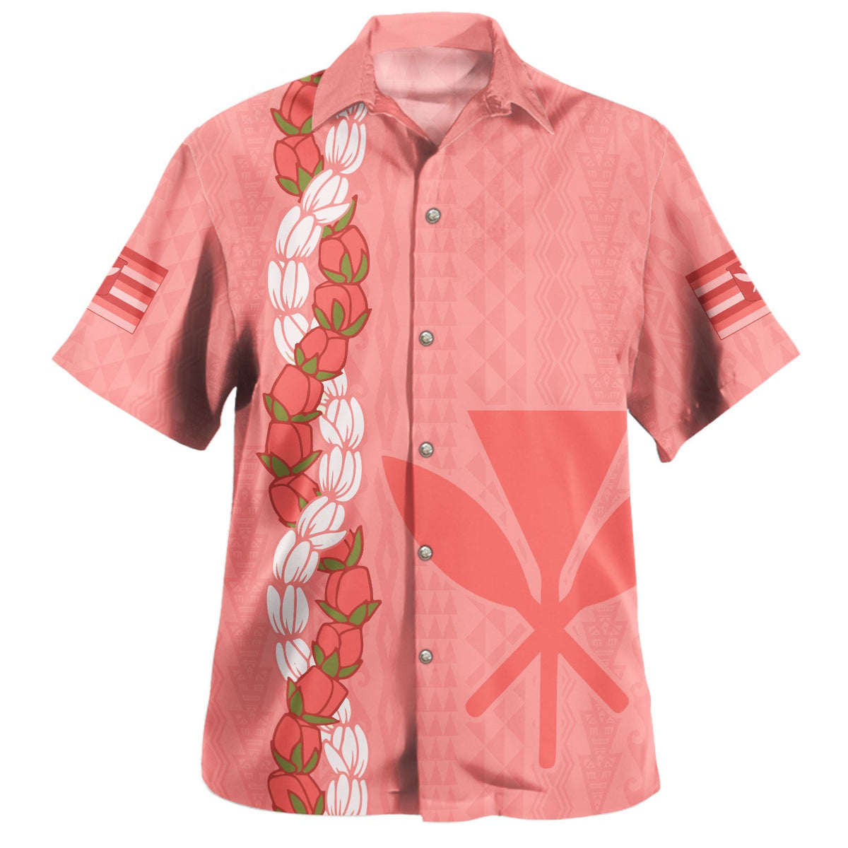 Hawaii Hawaiian Shirt Flower Lei Kanaka Maoli Polynesia Island Style-Myprintsy