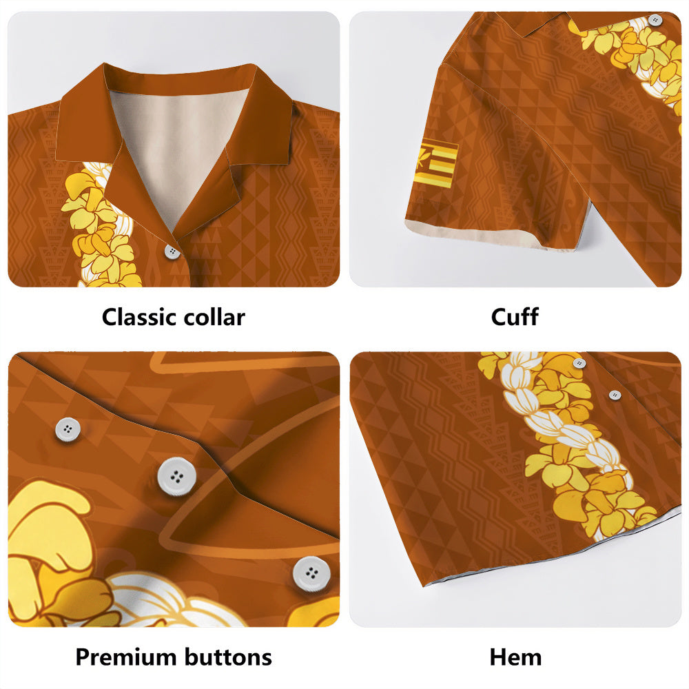 Hawaii Hawaiian Shirt Flower Lei Kanaka Maoli Polynesia Island Style-Myprintsy