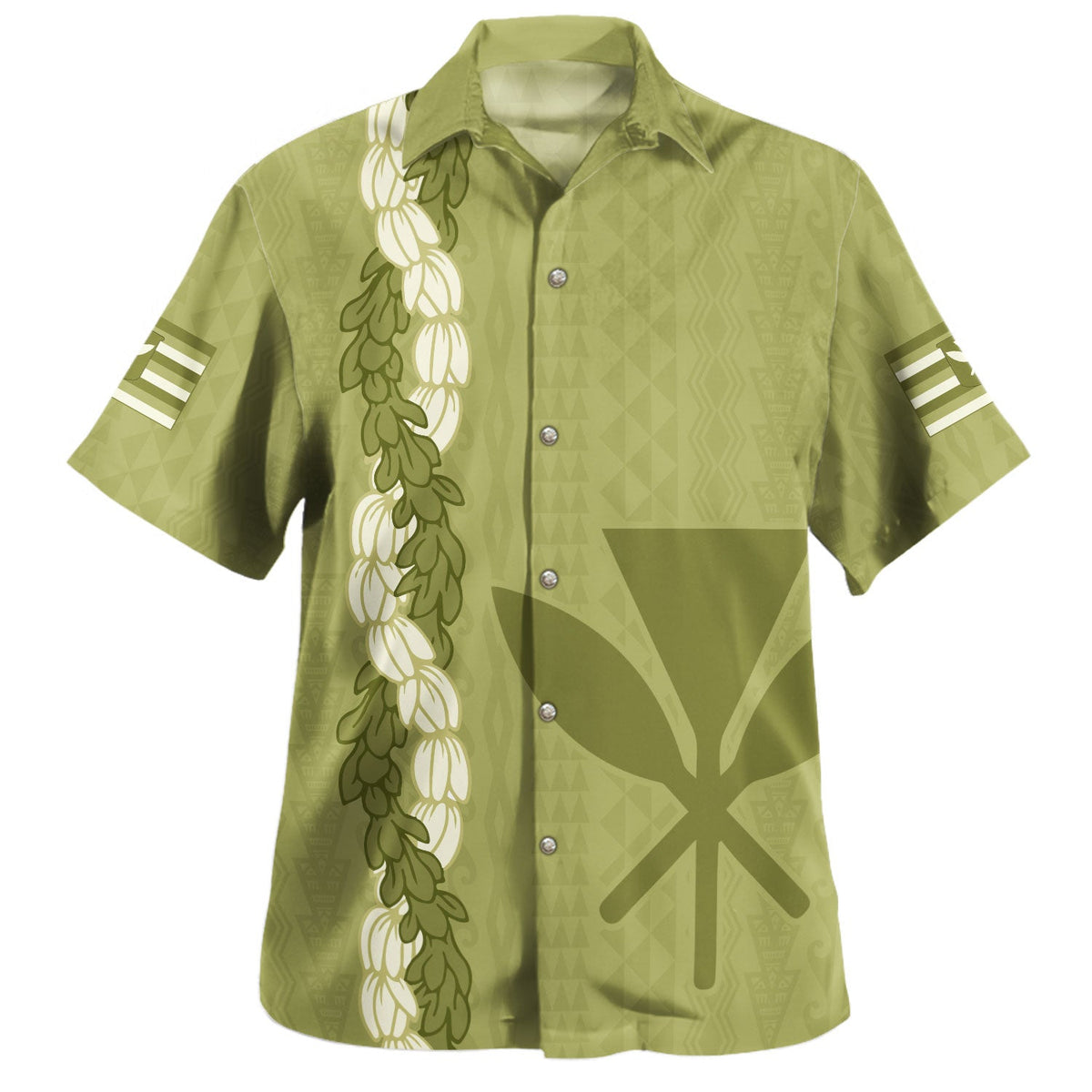 Hawaii Hawaiian Shirt Flower Lei Kanaka Maoli Polynesia Island Style-Myprintsy