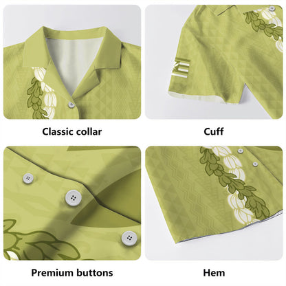 Hawaii Hawaiian Shirt Flower Lei Kanaka Maoli Polynesia Island Style-Myprintsy