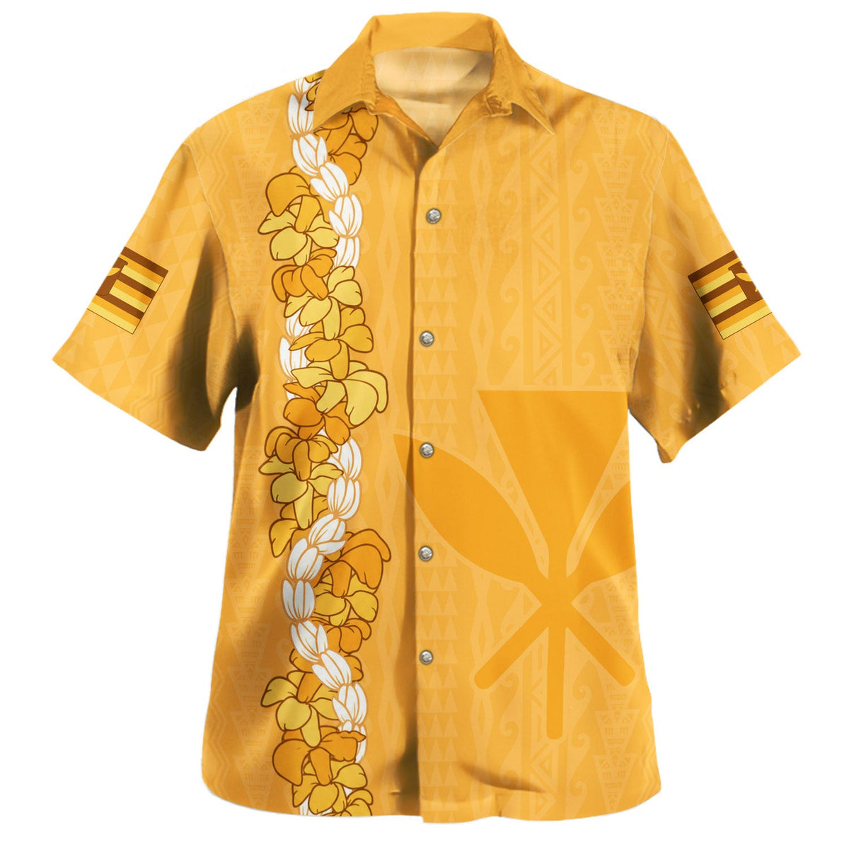 Hawaii Hawaiian Shirt Flower Lei Kanaka Maoli Polynesia Island Style-Myprintsy