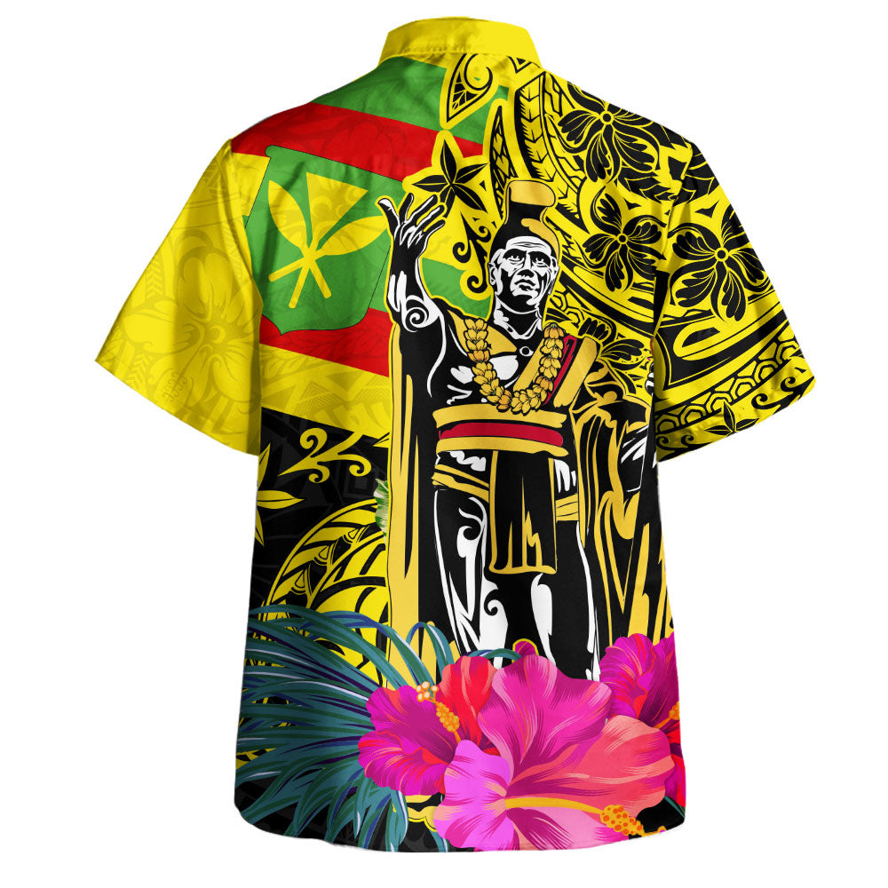 Hawaii Hawaiian Shirt Kanaka Maoli King Flag Tribal Tropical Style-Myprintsy