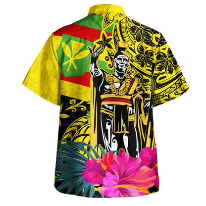 Hawaii Hawaiian Shirt Kanaka Maoli King Flag Tribal Tropical Style-Myprintsy