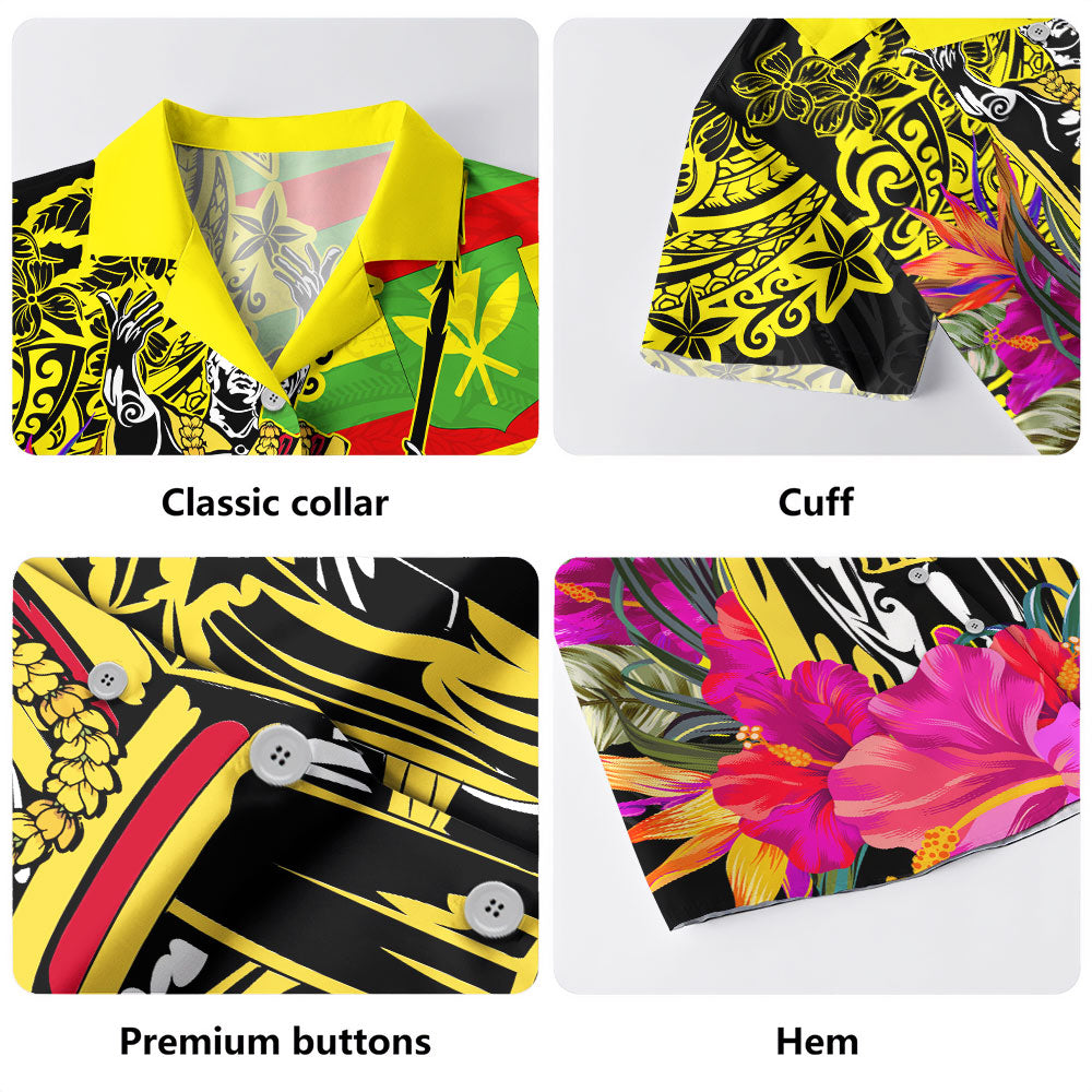 Hawaii Hawaiian Shirt Kanaka Maoli King Flag Tribal Tropical Style-Myprintsy