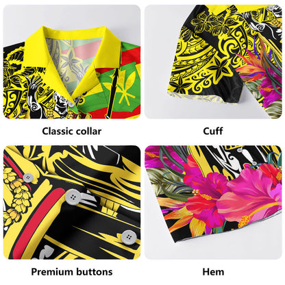 Hawaii Hawaiian Shirt Kanaka Maoli King Flag Tribal Tropical Style-Myprintsy
