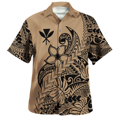 Hawaii Hawaiian Shirt Kanaka Maoli Tribal Plumeria Beautiful