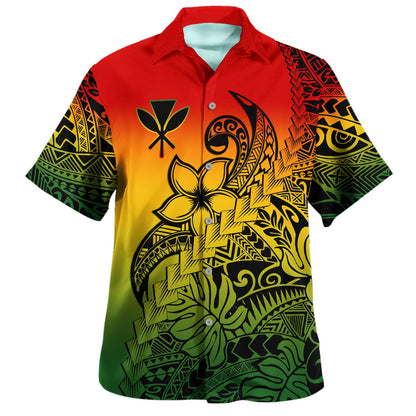 Hawaii Hawaiian Shirt Kanaka Maoli Tribal Plumeria Beautiful