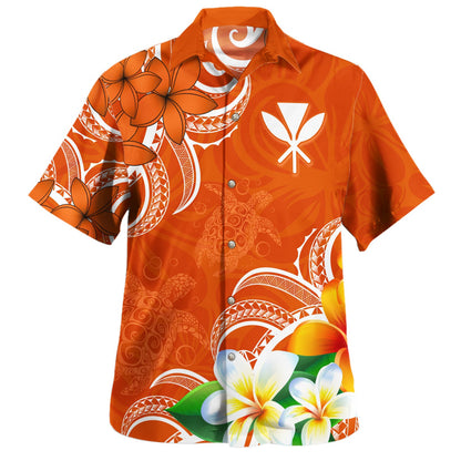 Hawaii Hawaiian Shirt Kanaka Maoli Turtle Plumeria Tribal Style-Myprintsy