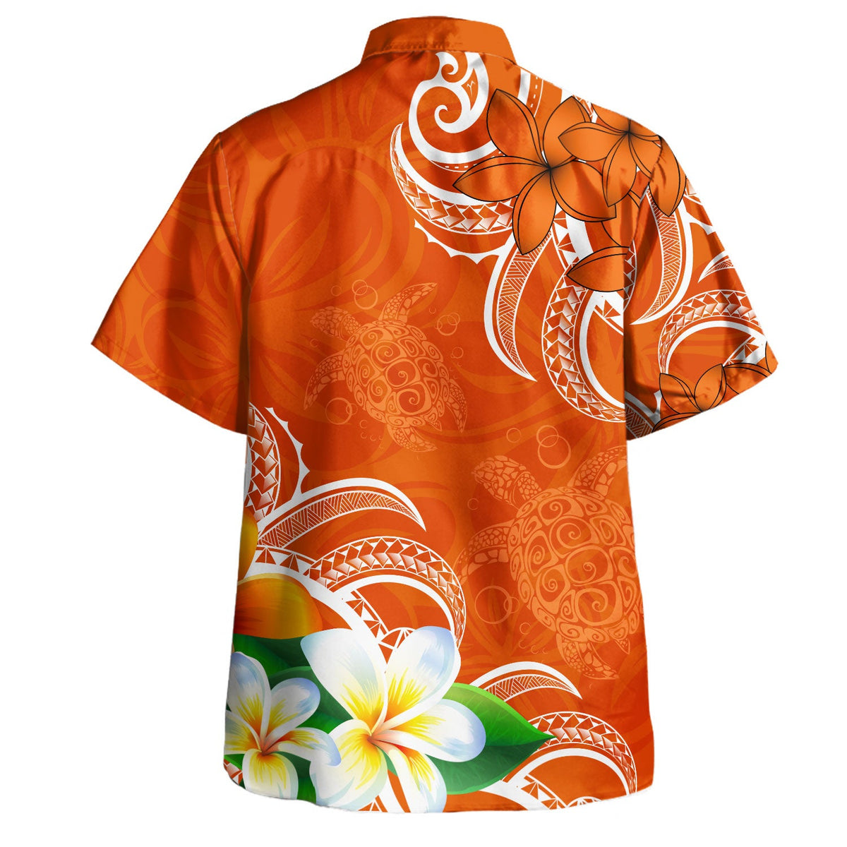 Hawaii Hawaiian Shirt Kanaka Maoli Turtle Plumeria Tribal Style-Myprintsy