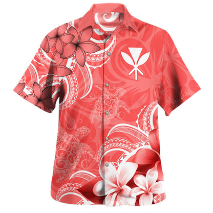 Hawaii Hawaiian Shirt Kanaka Maoli Turtle Plumeria Tribal Style-Myprintsy