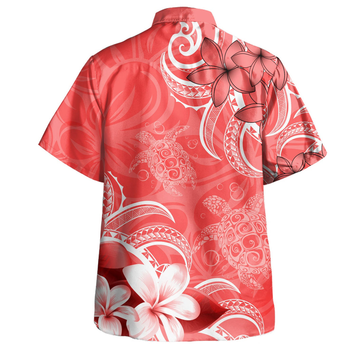 Hawaii Hawaiian Shirt Kanaka Maoli Turtle Plumeria Tribal Style-Myprintsy
