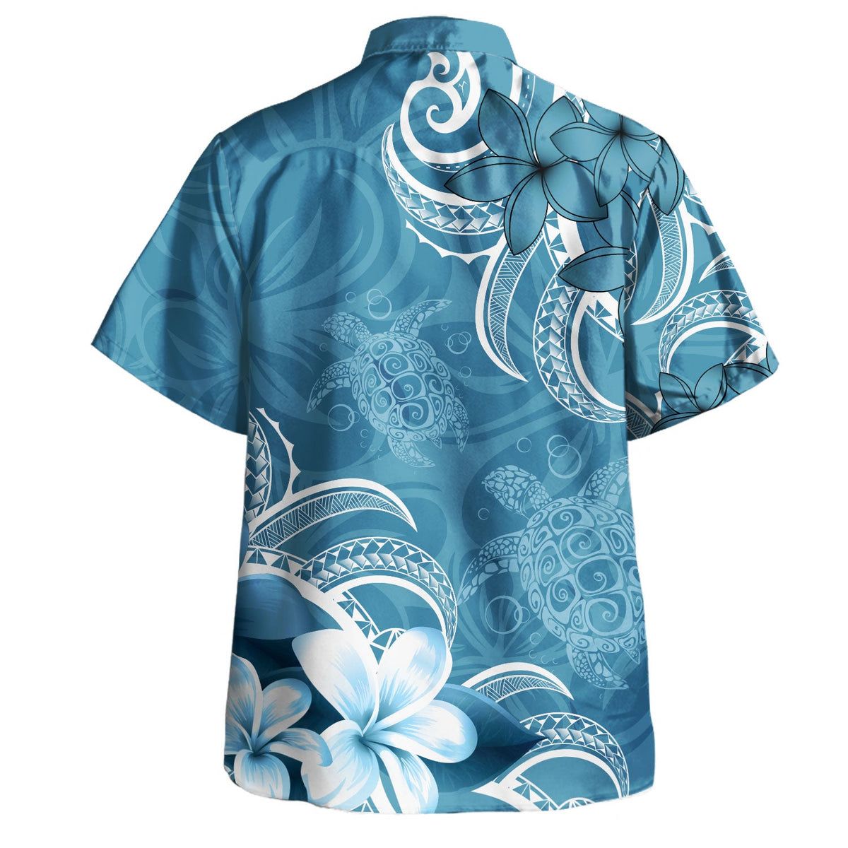 Hawaii Hawaiian Shirt Kanaka Maoli Turtle Plumeria Tribal Style-Myprintsy