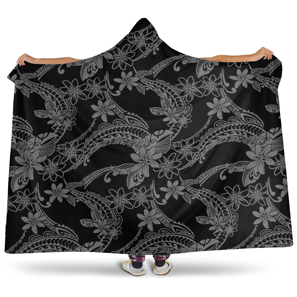 Hawaii Hooded Blanket Polynesian Print Fabric And Flower-Myprintsy