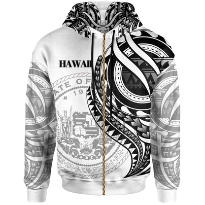Hawaii Hoodie - Black Polynesian Patterns Best Hawaii Ever-Myprintsy