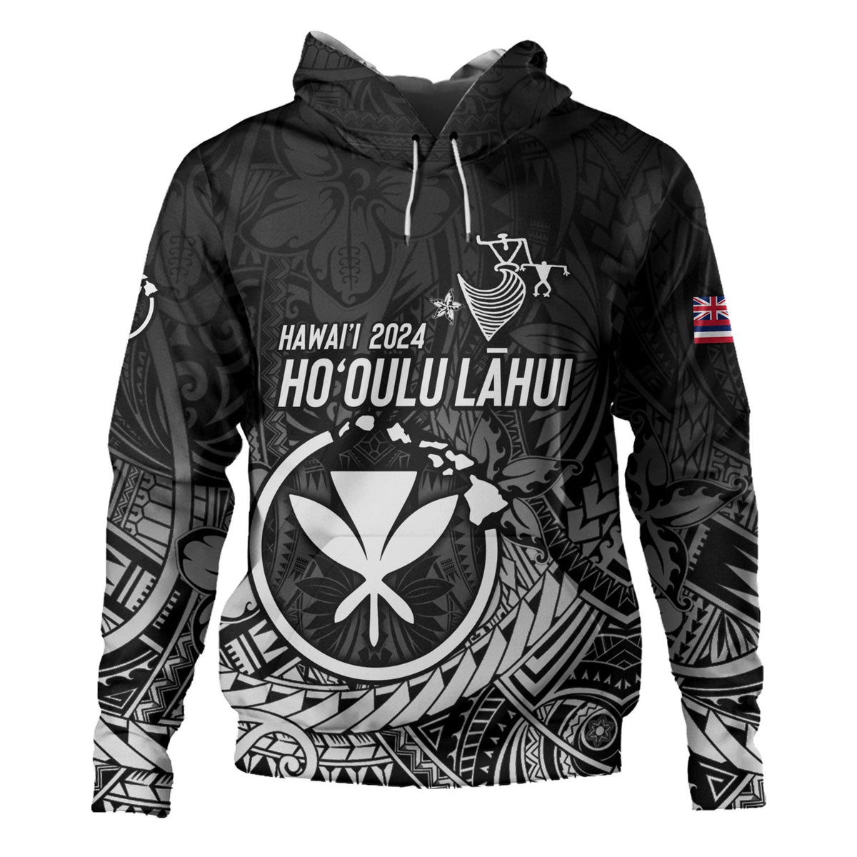 Hawaii Hoodie FestPAC 2024 Polynesian Pattern Design-Myprintsy