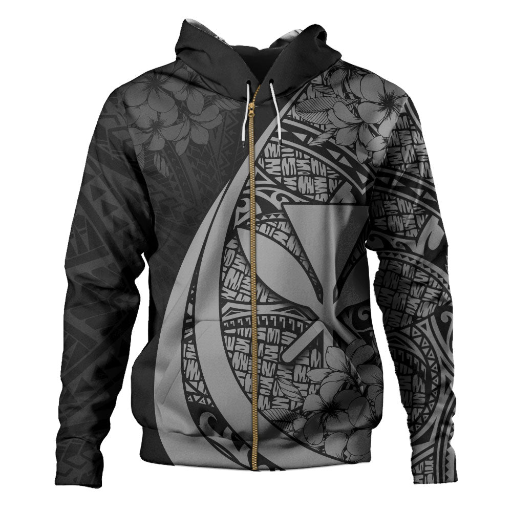Hawaii Hoodie National Plumeria Flower Symbols Style-Myprintsy