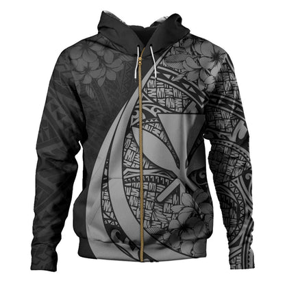 Hawaii Hoodie National Plumeria Flower Symbols Style-Myprintsy