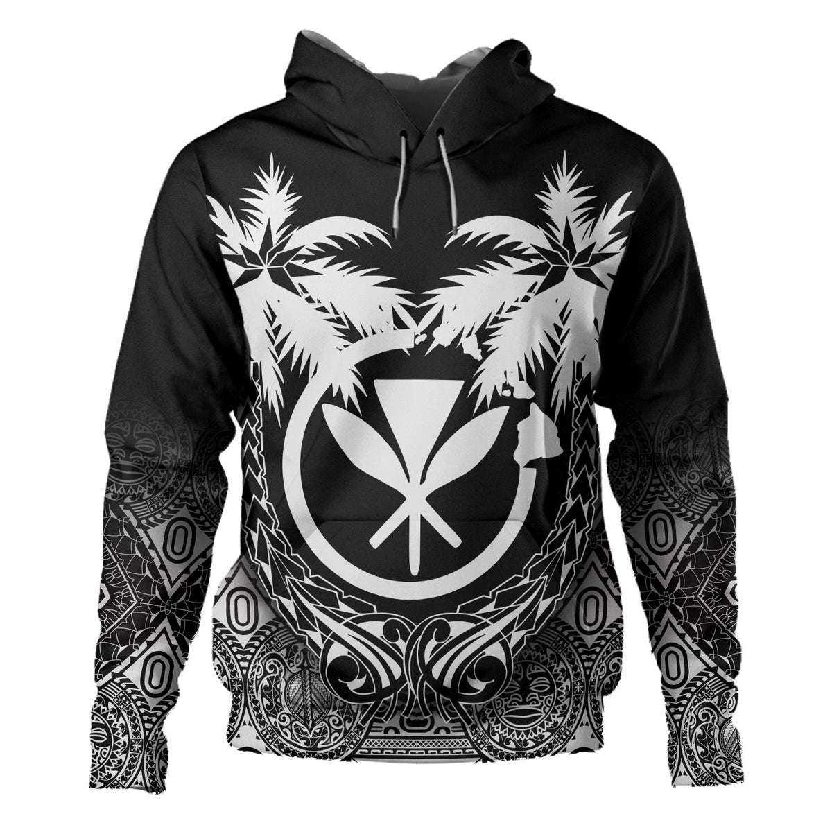 Hawaii Hoodie Polynesian Coconut-Myprintsy