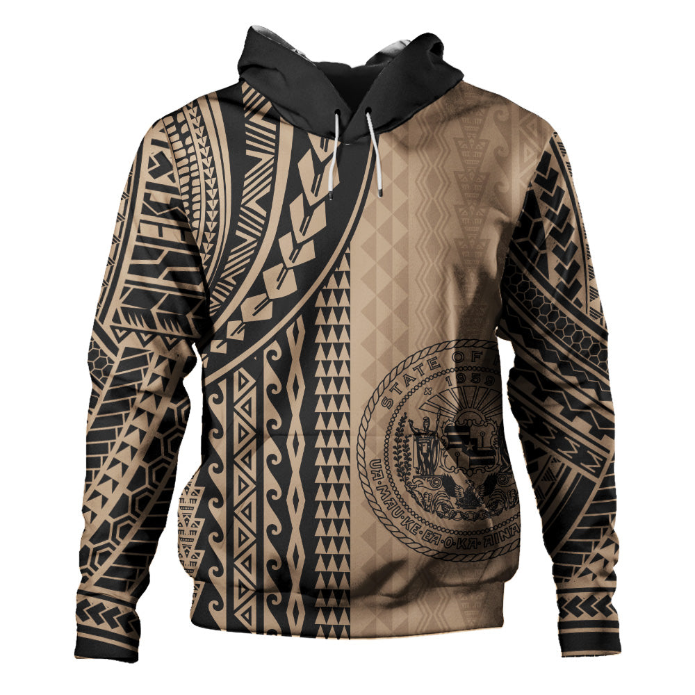 Hawaii Hoodie Polynesian Tattoo-Myprintsy