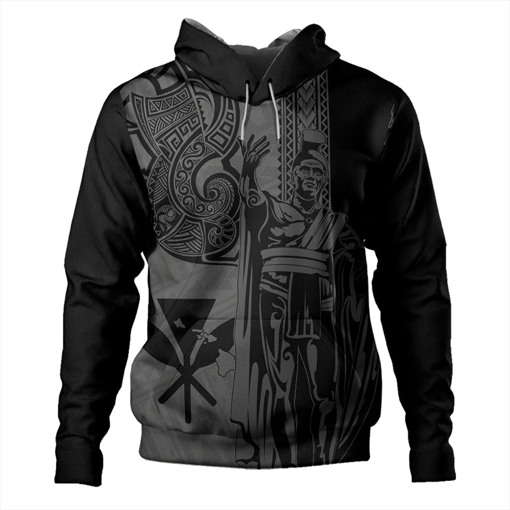 Hawaii Hoodie Polynesian Tribal Tattoo King Kamehameha-Myprintsy