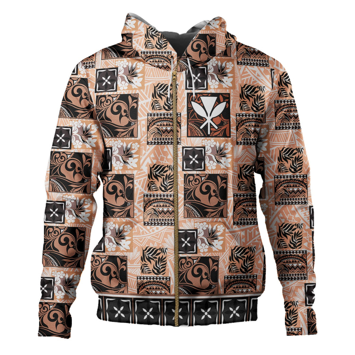 Hawaii Hoodie Traditional Hawaiian Floral Designs-Myprintsy