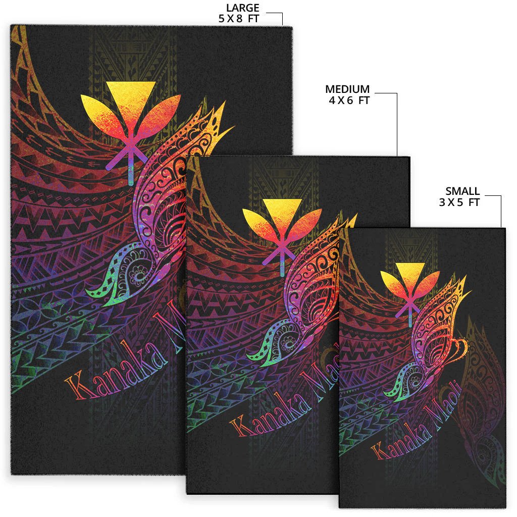 Hawaii Kanaka Maoli Area Rug - Butterfly Polynesian Style-Myprintsy
