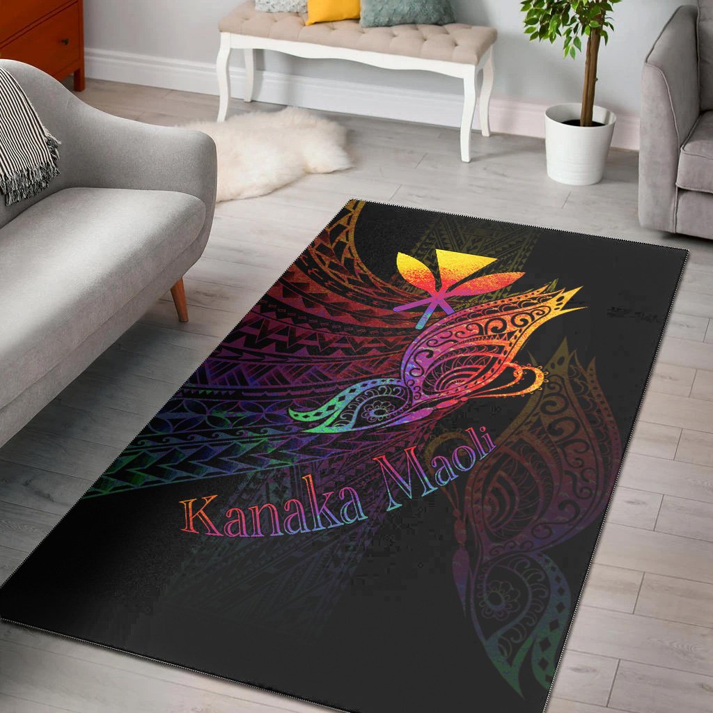 Hawaii Kanaka Maoli Area Rug - Butterfly Polynesian Style-Myprintsy