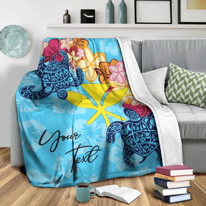 Hawaii Kanaka Maoli Custom Personalised Premium Blanket - Tropical Style-Myprintsy
