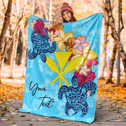 Hawaii Kanaka Maoli Custom Personalised Premium Blanket - Tropical Style-Myprintsy