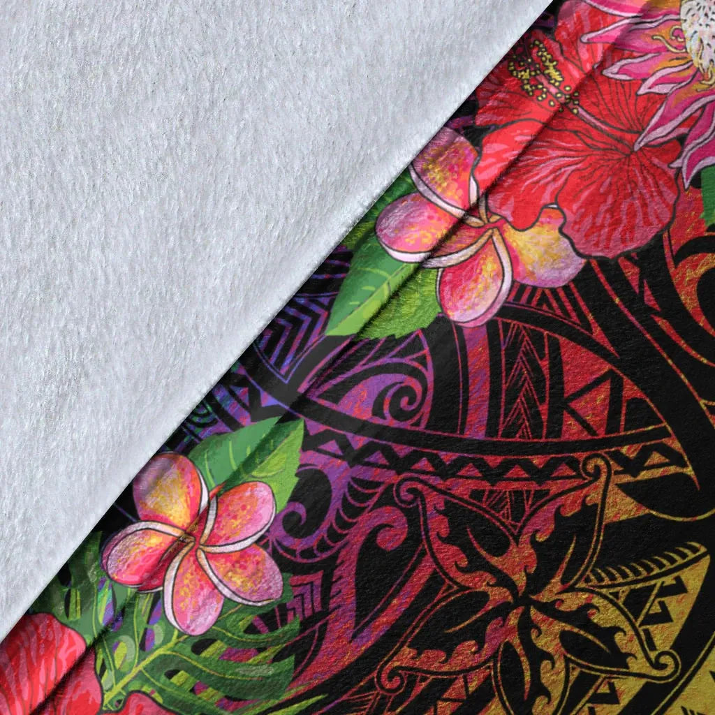 Hawaii Kanaka Maoli Premium Blanket - Tropical Hippie Style-Myprintsy