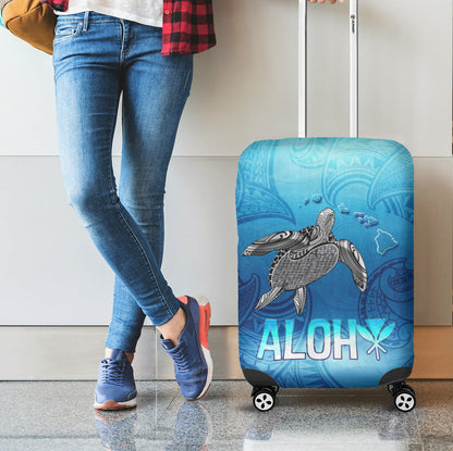 Hawaii Luggage Cover Aloha Turtle Ocean Style