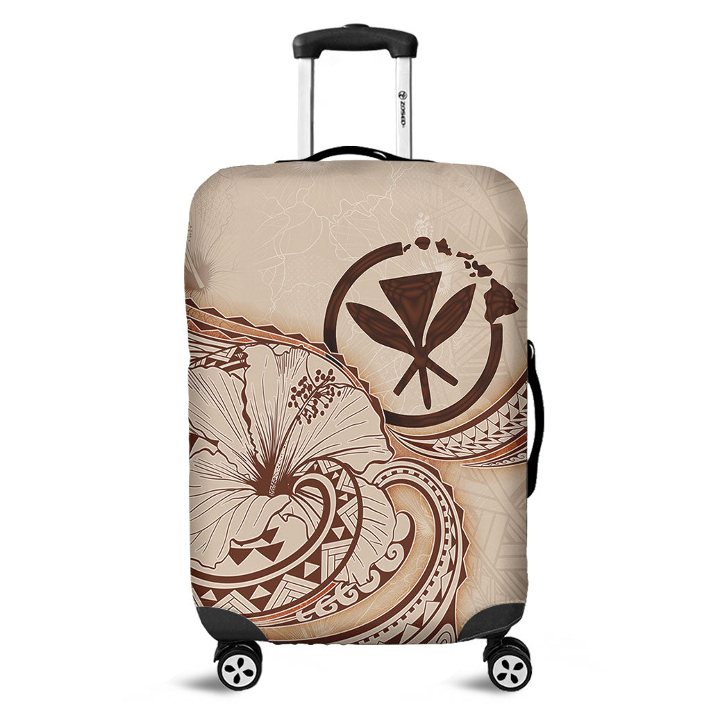 Hawaii Luggage Cover Hibiscus Flower Vintage Style