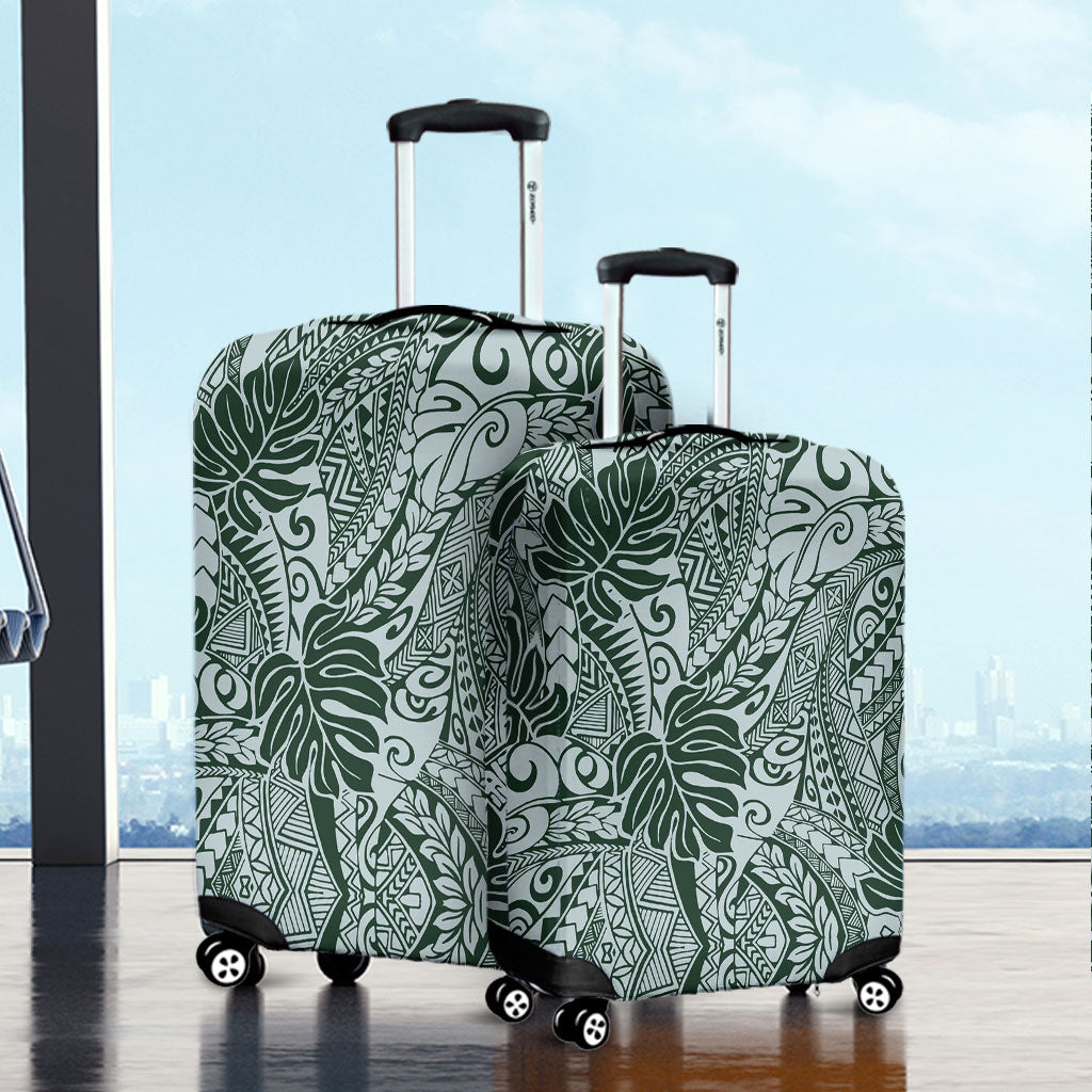 Hawaii Luggage Cover Tribal Pattern Leaf