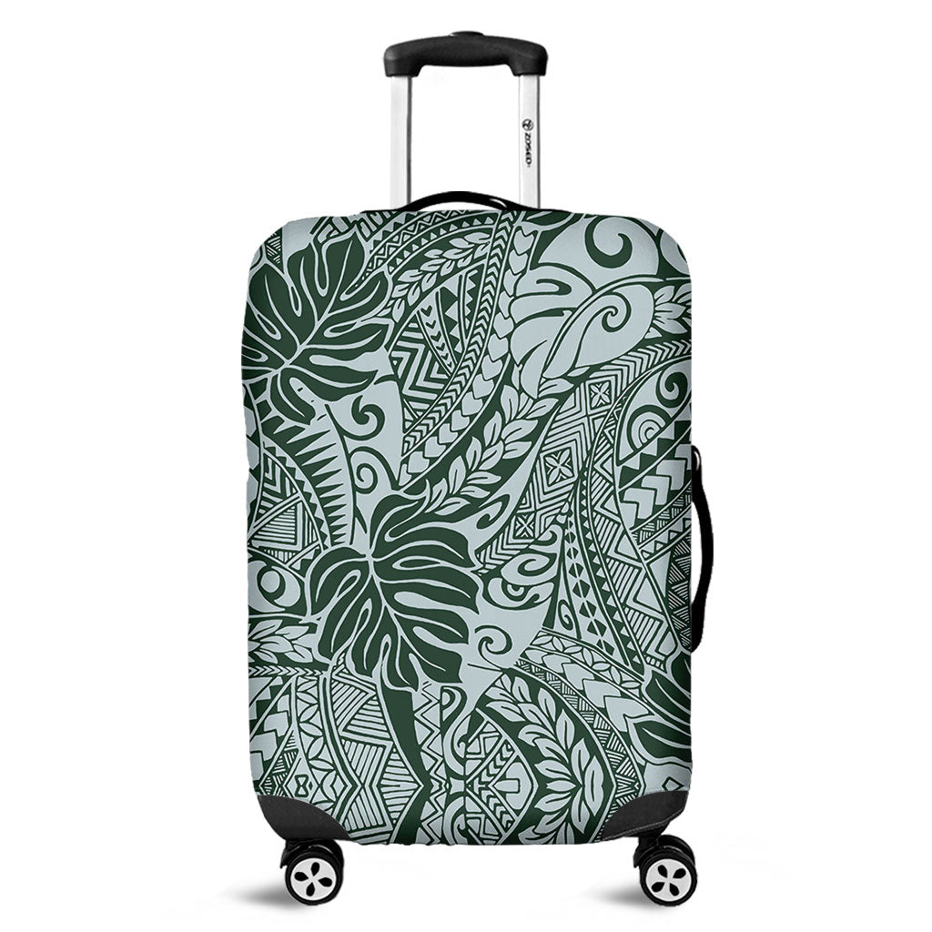 Hawaii Luggage Cover Tribal Pattern Leaf