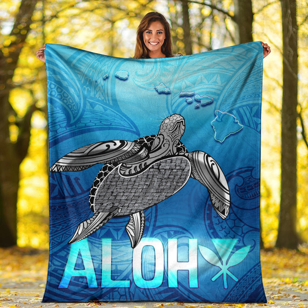 Hawaii Premium Blanket Aloha Turtle Ocean Style-Myprintsy