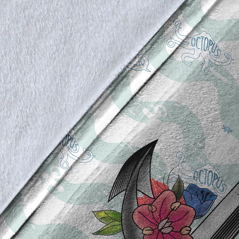 Hawaii Premium Blanket Anchor Hibiscus-Myprintsy