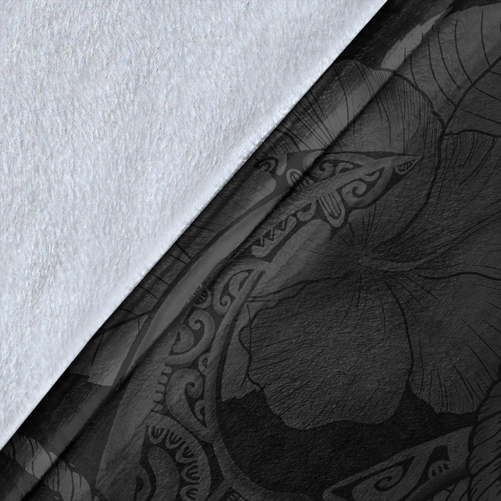 Hawaii Premium Blanket Anchor Poly Tribal Gray-Myprintsy