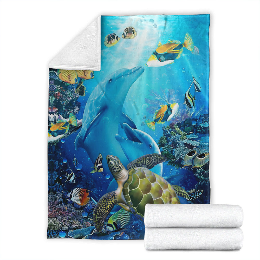 Hawaii Premium Blanket Animal Ocean-Myprintsy
