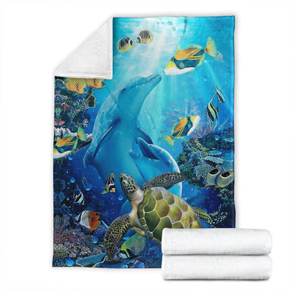 Hawaii Premium Blanket Animal Ocean-Myprintsy